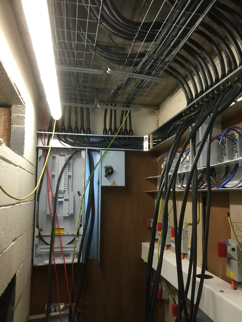 Commercial electrical wiring installation